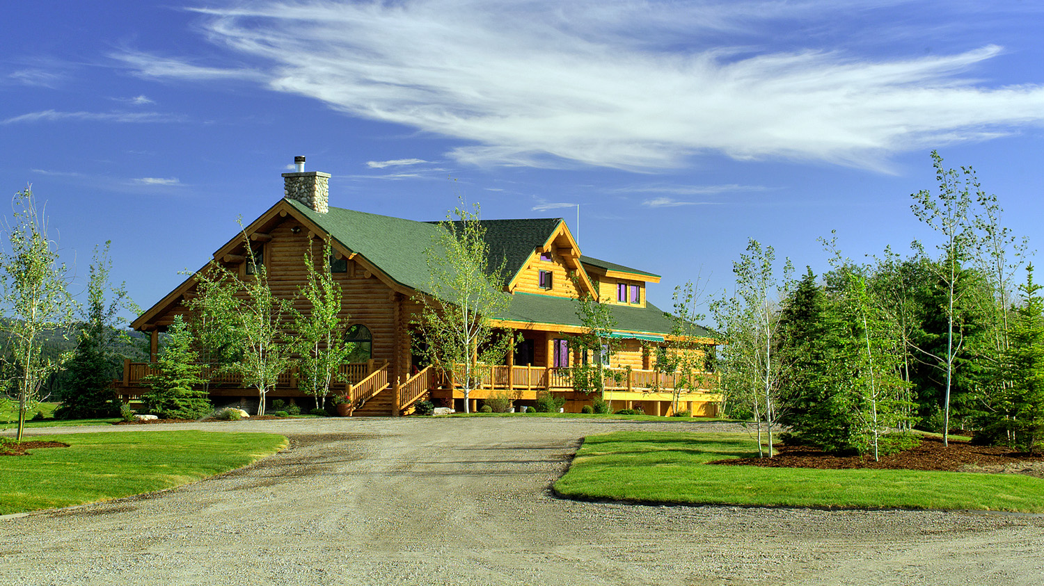 Exterior Front View of Lazy Triple Creek Cast and Blast Lodge in Idaho